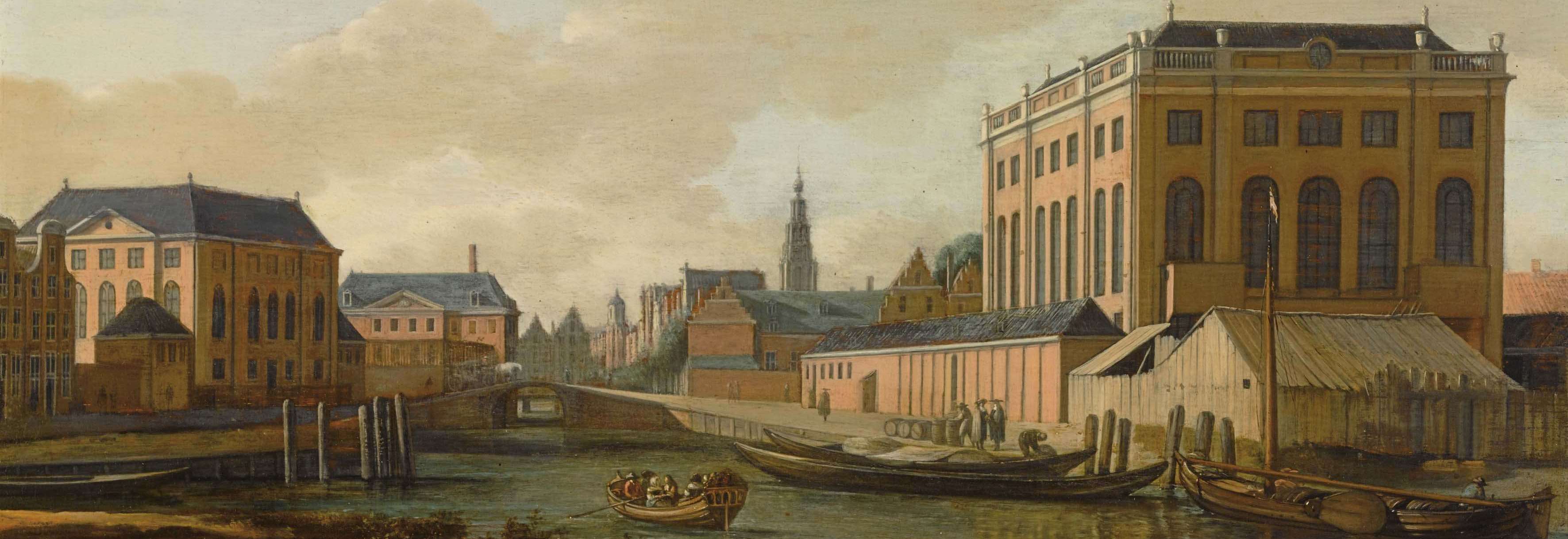 Amsterdam Grote Syn en Esnoga Gerrit Adriaensz Berckheyde (Haarlem 1638-1698) E300k Sothebys Asd 2008'