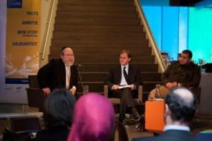 Rabbijn Evers bij TANS, Amsterdam Bright City Zuidas