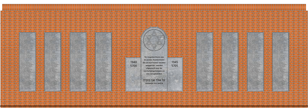 Joods Monument Haarlem tekening 2012