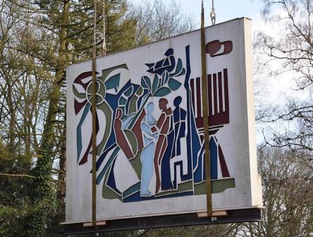 Sinai Centrum monument geplaatst op terrein Kamp Amersfoort 2013