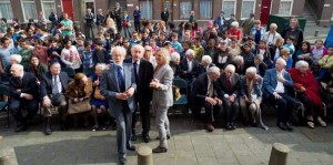 Den Haag vm Joodsch Lyceum Fisherstraat onthulling plaquette