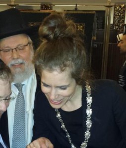 Rabbijn Evers wethouder Kukenheim Synagoge Obrechtplein 2015