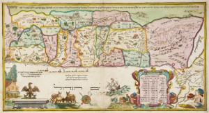 Haggada landkaart Israel Amsterdam 1695